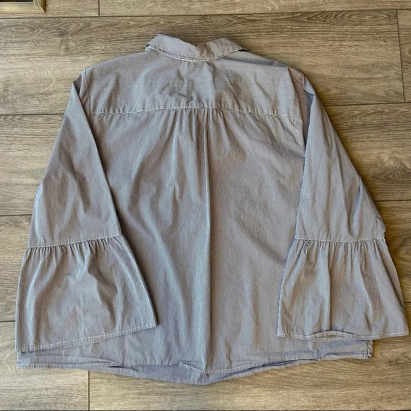 Jasmine & Juliana Striped Bell Sleeve Embroidered Top - Picture 15 of 16